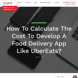 How To Calculate The Cost To Develop A Food Delivery App Like UberEats?