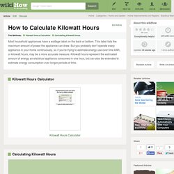 How to Calculate Kilowatt Hours (with Calculator)