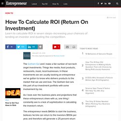 How To Calculate ROI (Return On Investment)