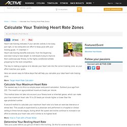 Calculate Your Training Heart Rate Zones