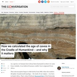 How we calculated the age of caves in the Cradle of Humankind