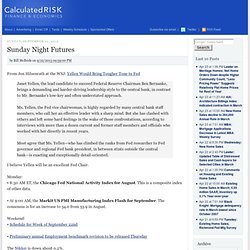 Sunday Night Futures