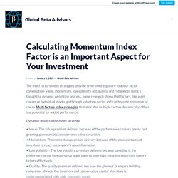 Momentum-Growth Factor Index Strategy