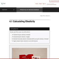 4.1 Calculating Elasticity – Principles of Microeconomics