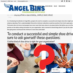 Calculating a Successful, Simple Shoe Drive - Angel Bins