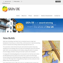 Sap Calculations and Assessment for New Build, London, Birmingham, Manchester, Kent