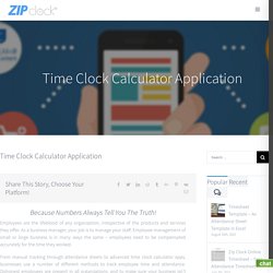 Time Clock Calculator Application for Efficient Employee Management