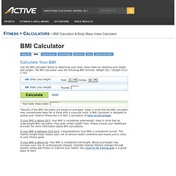 BMI Calculator & Body Mass Index Calculator