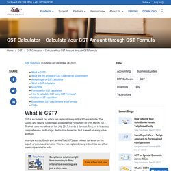 how to calculate gst in india