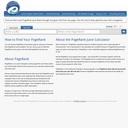 PageRank Link Juice Calculator - Ecreative Internet Marketing