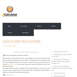 Cash Flow Calculator – Present Value Of Cash Flows