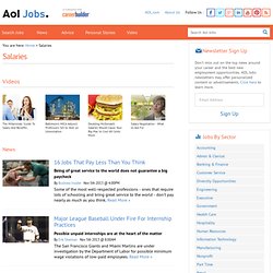 Salaries, Salary, Bonuses and Paid Benefits - AOL Find a Job