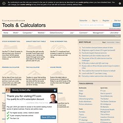 Manage your Personal Finances at the Financial Times