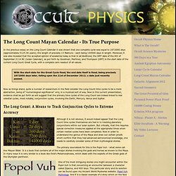 Long Count Mayan Calendar & 2012 Celestial Alignment