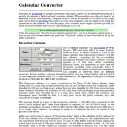 fourmilab - calendar converter