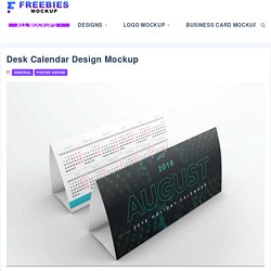 Desk Calendar Design Mockup - Freebies Mockup