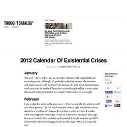 2012 Calendar Of Existential Crises