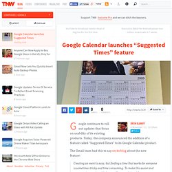 Google Calendar launches “Suggested Times” feature
