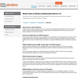 Group calendar software, document sharing, address book sharing: New Features from Zimbra