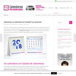 Un calendario en Catalán a la medida de tu empresa