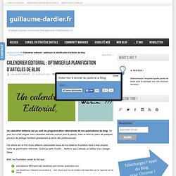fr Calendrier éditorial : optimiser la planification d'articles de blog