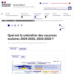 Quel est le calendrier des vacances scolaires 2020-2021 et 2021-2022 ?