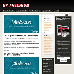 20 Plugins WordPress Calendriers - WordPress Agenda / Réservation