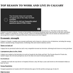 Calgary Business - Work In Calgary