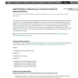 Calibrating your computer&#039;s battery for best performance