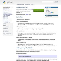 mekk.calibre 1.2.2 : Python Package Index - Iceweasel