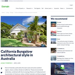 California Bungalow architectural style in Australia