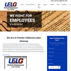 Premier California Labor Attorney Riverside - UELG