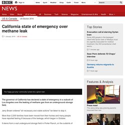 California state of emergency over methane leak
