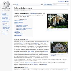 California bungalow