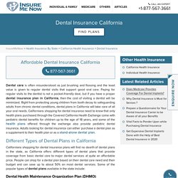 Dental Insurance California : Best Affordable Plans CA