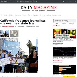California freelance journalists sue over new state law