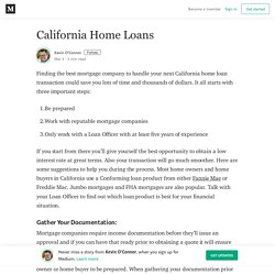 California Home Loans – Kevin O'Connor