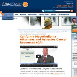 California Mesothelioma Attorneys and Law Firms