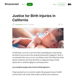 Justice for Birth Injuries in California