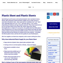 A popular variety slip tolerant mechanical plastics is Black Natural Extruded Nylon type 6/6 materials. This plastic material has been produced from Dupont resin for over 40 years.