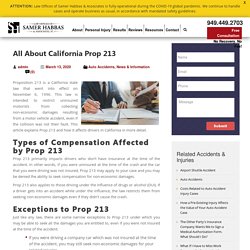 All About the California Proposition 213
