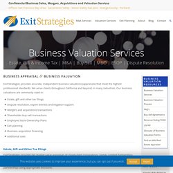 California Business Appraisal & Business Valuation Sacramento, San Jose