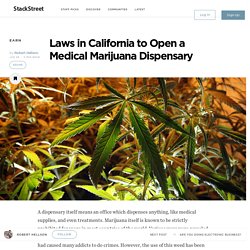Laws in California to Open a Medical Marijuana Dispensary – StackStreet