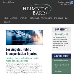 Los Angeles California Public Transportation Accident Lawyers