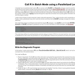 Call R in Batch Mode using a Parallelized Loop