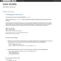 Writing game bot in Java