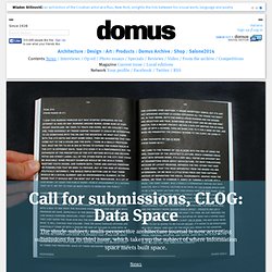 Call for submissions, CLOG: Data Space