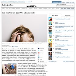 Can You Call a 9-Year-Old a Psychopath?