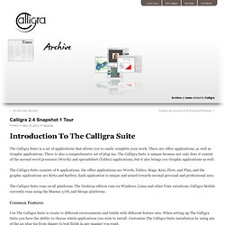 Calligra 2.4 Snapshot 1 Tour