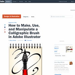 How to Make, Use, and Manipulate a Calligraphic Brush in Adobe Illustrator